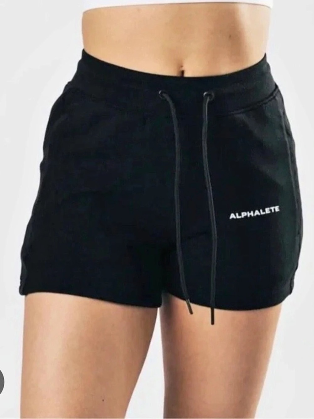 Alphalete Essential Core Shorts Women's Black Athletic Shorts size small NWOT